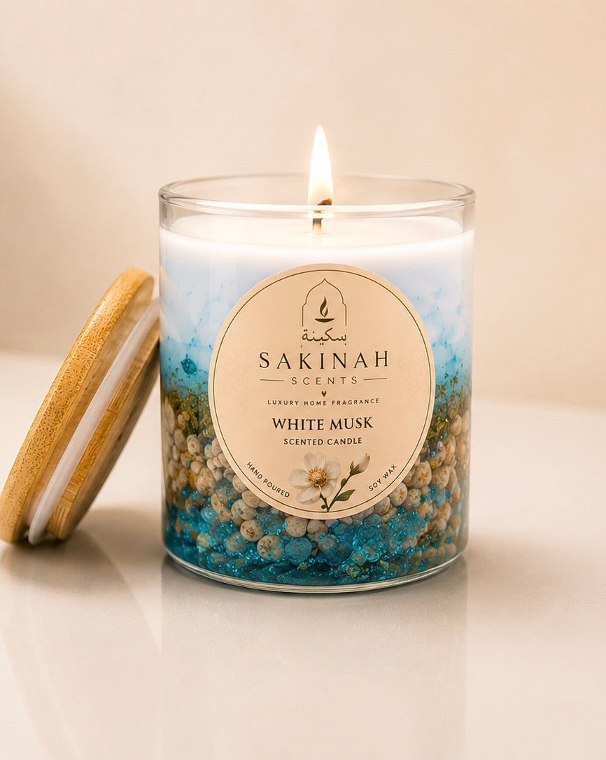 White Musk Luxury Scented Candle